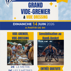 Vide grenier et vide dressing dimanche 14 juin 2026